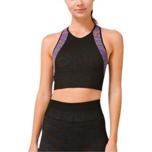 Lululemon Love Revealed Bra in Black / Rainbow Womens Size 4